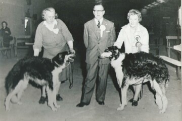 Peggy with Harry Hawkin judging