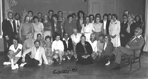 <p> The first International Borzoi conference in Sweden 1981</p>
